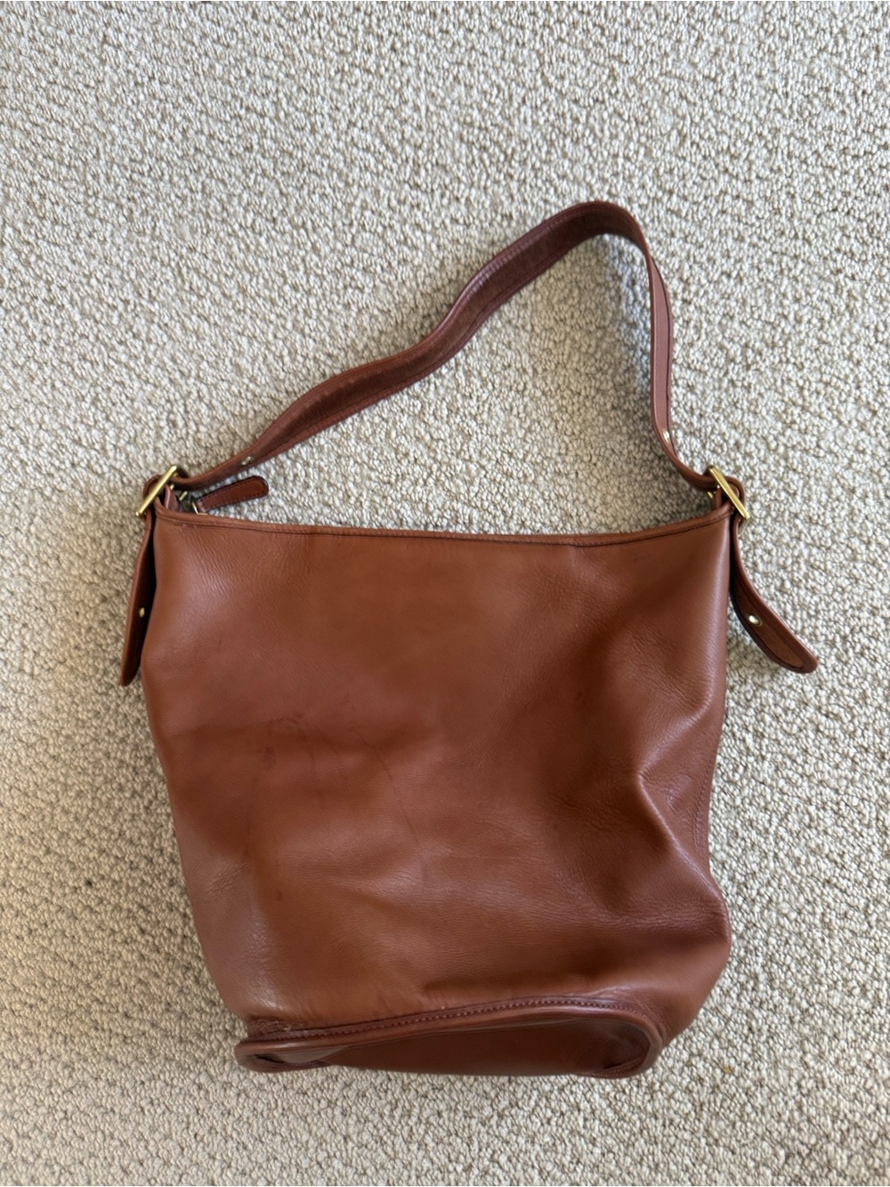 Coach Vintage Leather Helen's Legacy Bucket Bag